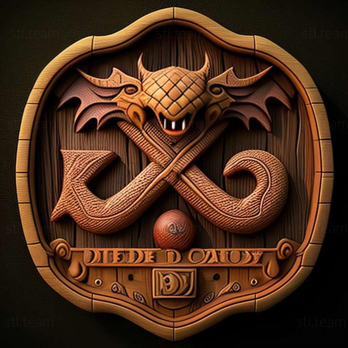 3D model Dragon QueX game (STL)